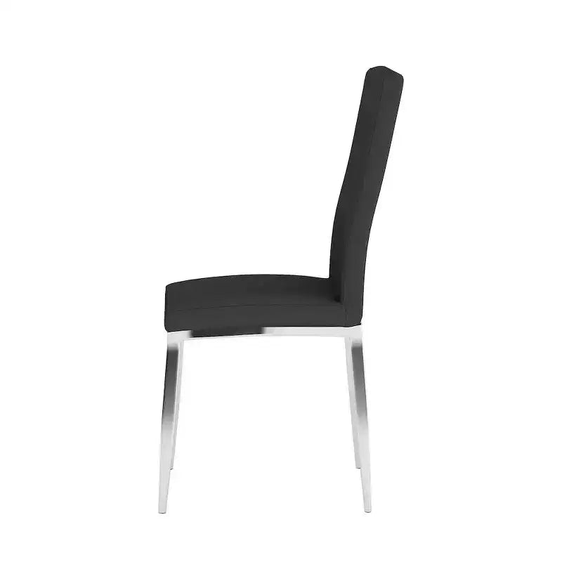 Chintaly Imports,Modern Curved-Back Upholstered Side Chair - Set of 4