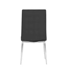 Chintaly Imports,Modern Curved-Back Upholstered Side Chair - Set of 4