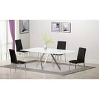 Chintaly Imports,Modern Curved-Back Upholstered Side Chair - Set of 4