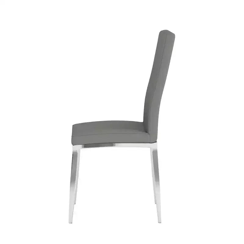 Chintaly Imports,Modern Curved-Back Upholstered Side Chair - Set of 4