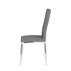 Chintaly Imports,Modern Curved-Back Upholstered Side Chair - Set of 4