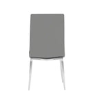 Chintaly Imports,Modern Curved-Back Upholstered Side Chair - Set of 4