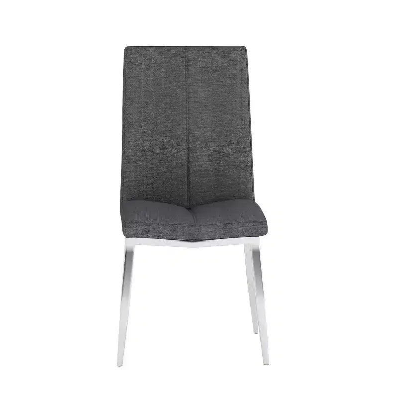 Chintaly Imports,Modern Curved-Back Upholstered Side Chair - Set of 4