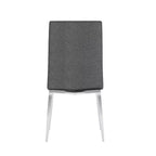 Chintaly Imports,Modern Curved-Back Upholstered Side Chair - Set of 4