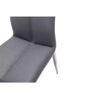Chintaly Imports,Modern Curved-Back Upholstered Side Chair - Set of 4