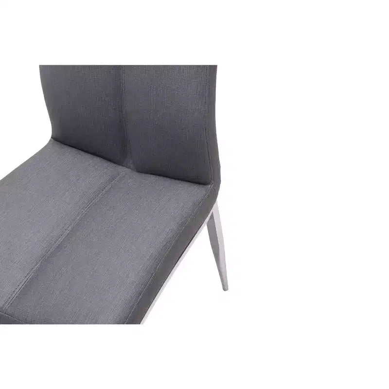 Chintaly Imports,Modern Curved-Back Upholstered Side Chair - Set of 4