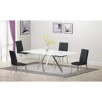 Chintaly Imports,Modern Curved-Back Upholstered Side Chair - Set of 4
