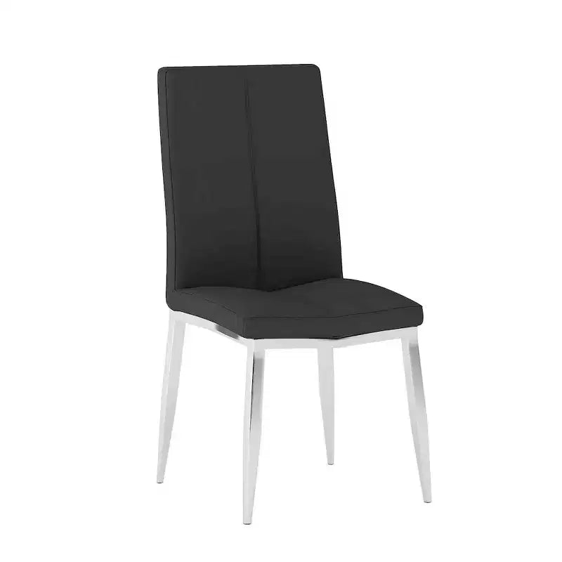 Chintaly Imports,Modern Curved-Back Upholstered Side Chair - Set of 4