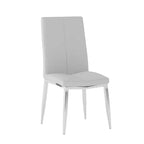 Chintaly Imports,Modern Curved-Back Upholstered Side Chair - Set of 4