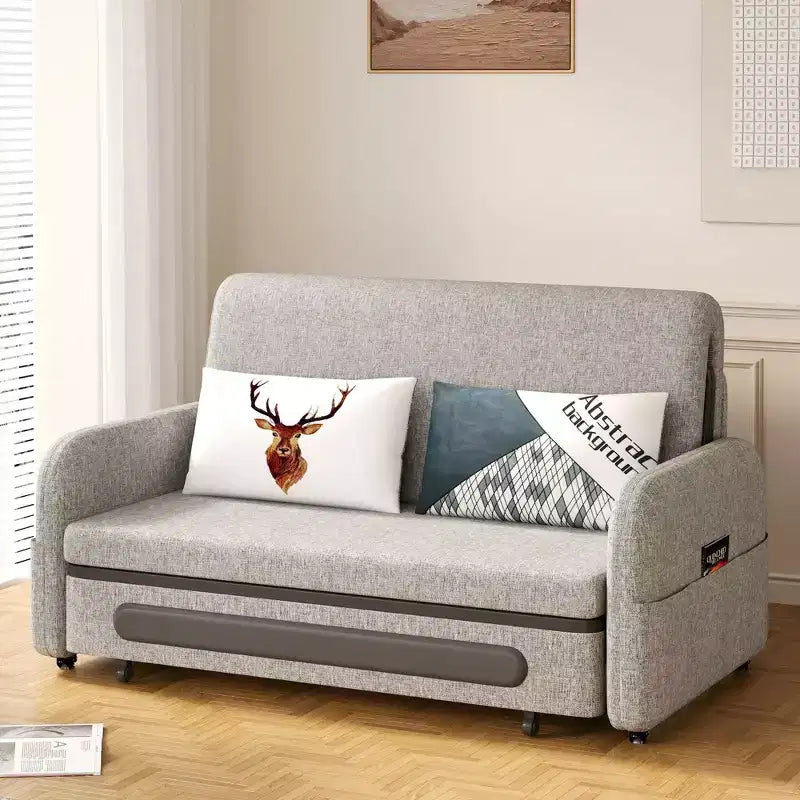 Gaoyangjiaju 37 inch to 88.58 inch Convertible Sofa Bed with Hidden Storage & Lockable Wheels
