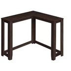 HomeRoots 36 Espresso Solid Wood Distressed Corner Console Table