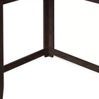 HomeRoots 36 Espresso Solid Wood Distressed Corner Console Table