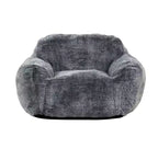 HomeStock Tore Faux Fur Foam Bean Bag Chair