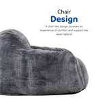 HomeStock Tore Faux Fur Foam Bean Bag Chair