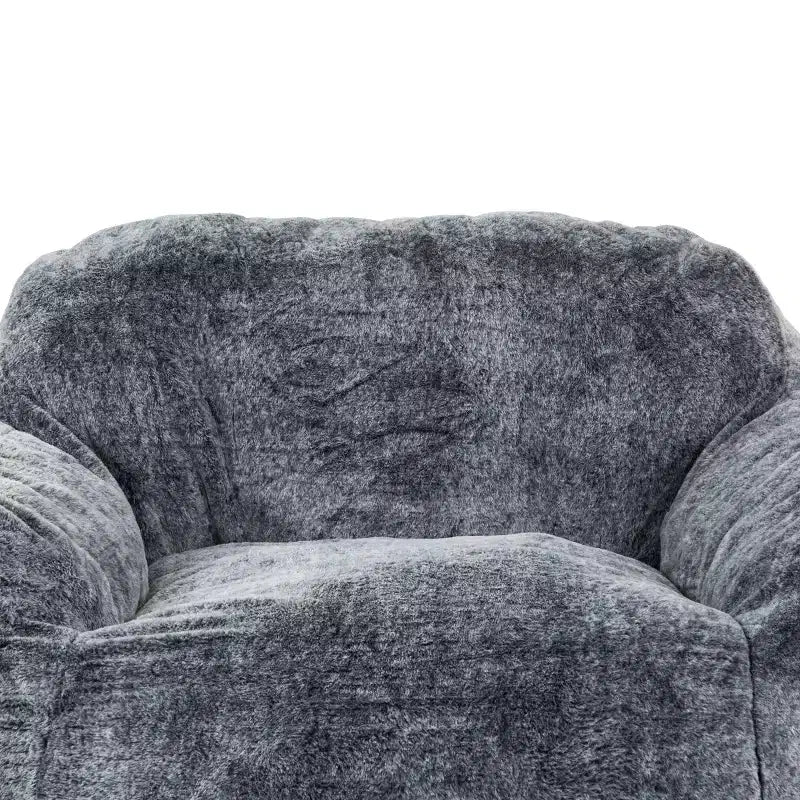 HomeStock Tore Faux Fur Foam Bean Bag Chair