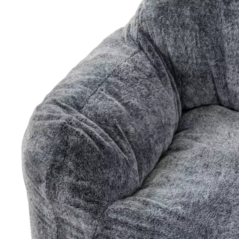 HomeStock Tore Faux Fur Foam Bean Bag Chair