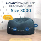 Ultimate Sack Bean Bag Chair, Oversized Indoor Comfy Lounger