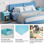 HOMLUX 2PCS Nightstand Sofa End Table Bedside Table with Bin Drawer & Open Shelf