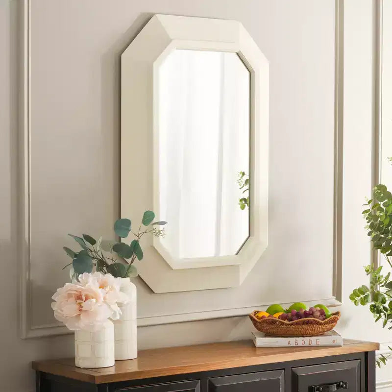 Zaira Mirror - 23.82 x 35.4 - MRR9009 - White - Safavieh