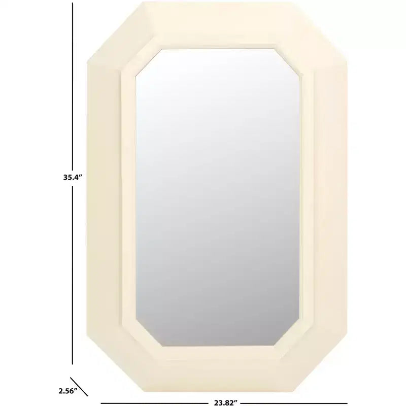 Zaira Mirror - 23.82 x 35.4 - MRR9009 - White - Safavieh