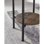 Signature Design by Ashley Wrenwich 3-Piece Coffee Table Set with End Tables - Brown/Black/White Finish