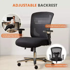 Okak Modern Mesh Adjustable Computer Desk Chair with Armrests & Lumbar Support,Ergonomic Swivel Task Chair for Office,Study