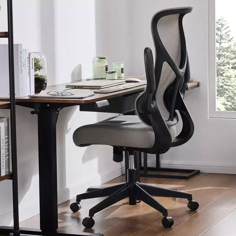 Okak Modern Mesh Adjustable Computer Desk Chair with Armrests & Lumbar Support,Ergonomic Swivel Task Chair for Office,Study