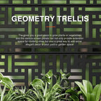 MAYEERTY Planter Box with Trellis Iron Black Arch Helen Street 01 Style 72x35x16in 3-Piece Set