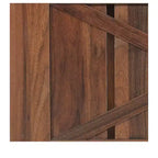Farmhouse Square Coffee Table Cocktail Center Table with Bottom Shelf For Living Room Organizer Brown