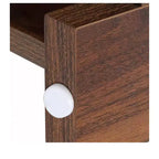 Farmhouse Square Coffee Table Cocktail Center Table with Bottom Shelf For Living Room Organizer Brown