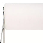 Bethann Metal Frame Accent Chair - SFV5130 - White/Silver - Safavieh Couture