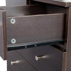 Karl Home 7-Drawer Gray Particle Board 25.98in. W Chest of Drawer