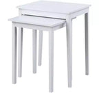 HomeStock 26.25 in.H White Color Rectangle Wood Table Top End Table 1 -piece