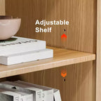 MAYEERTY Freestanding Storage Cabinet Wooden Decorative Cabinets for Home, Office, Small Space, Brown, 36*31*16in
