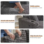 Indoor Chaise Lounge Chair, Upholstered Cozy Reading Chair with Pillows, Comfy Large Modern Sleeper Chair Couch Sofa Bed for Living Room Bedroom