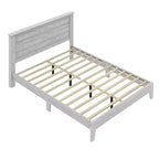 Galano Queen Tiena Lencia Bed with Headboard  Dusty Grey Oak