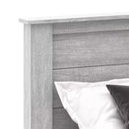 Galano Queen Tiena Lencia Bed with Headboard  Dusty Grey Oak