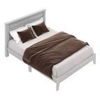 Galano Queen Tiena Lencia Bed with Headboard  Dusty Grey Oak
