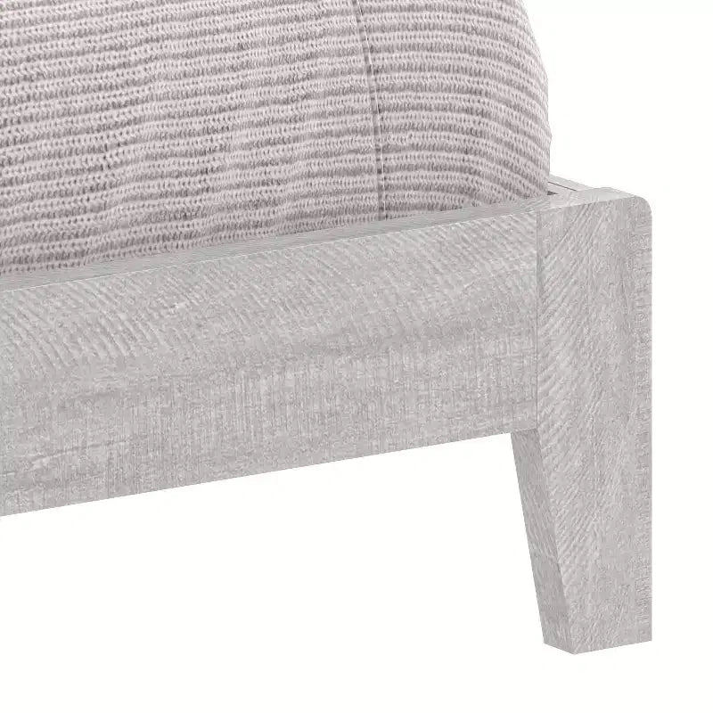 Galano Queen Tiena Lencia Bed with Headboard  Dusty Grey Oak
