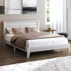 Galano Queen Tiena Lencia Bed with Headboard  Dusty Grey Oak