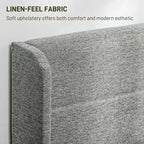 GDFStudio Larisa Modern Upholstered Bed with Headboard and 4 Storage Drawers