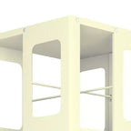 Okak All-Steel Rotating Bookshelf with 360Wheels, Storage Shelves with 4 Tiers, Storage Organizer for Living Room, Hallway, Office