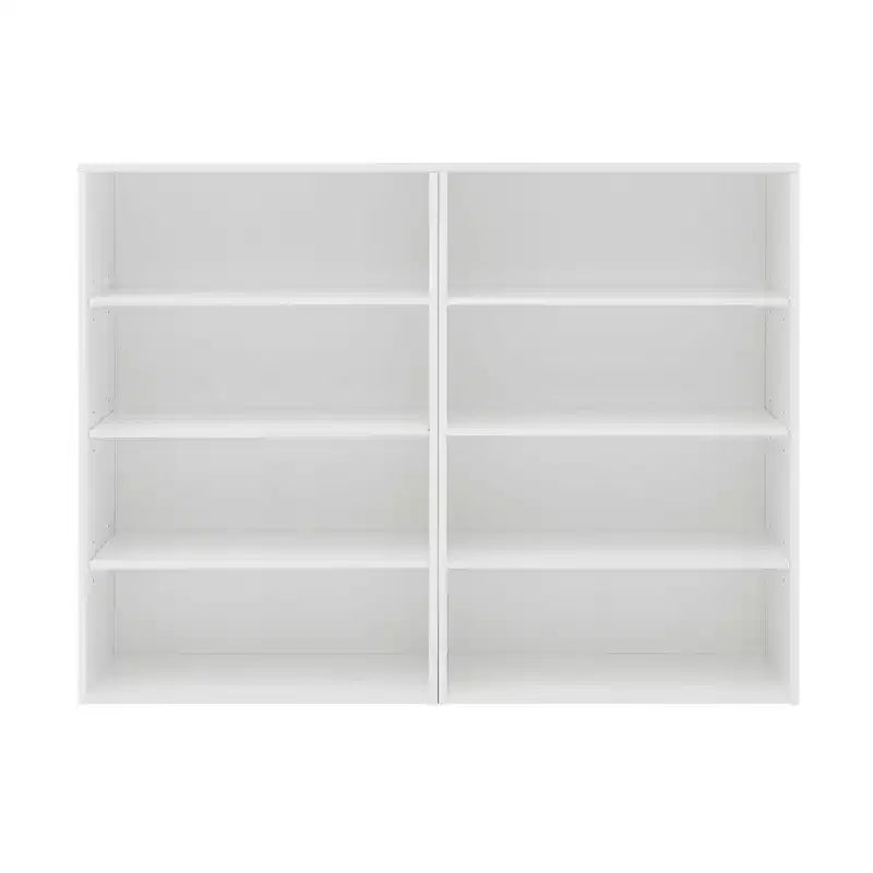 Okak Minimalism Bookshelf, Storage Shelves with 8 Tiers, Multi-functional Double-layer Storage Organizer for Living Room, Office