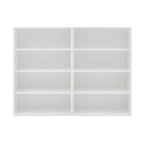 Okak Minimalism Bookshelf, Storage Shelves with 8 Tiers, Multi-functional Double-layer Storage Organizer for Living Room, Office