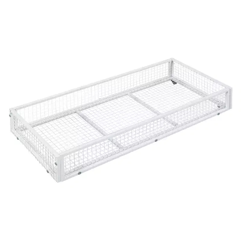 Bellemave Full Bed for Kids, Metal Full Bed with Drawer for Boys, girs, Full Bed Frame with House-Shaped Headboard, Full Size House Bed, White