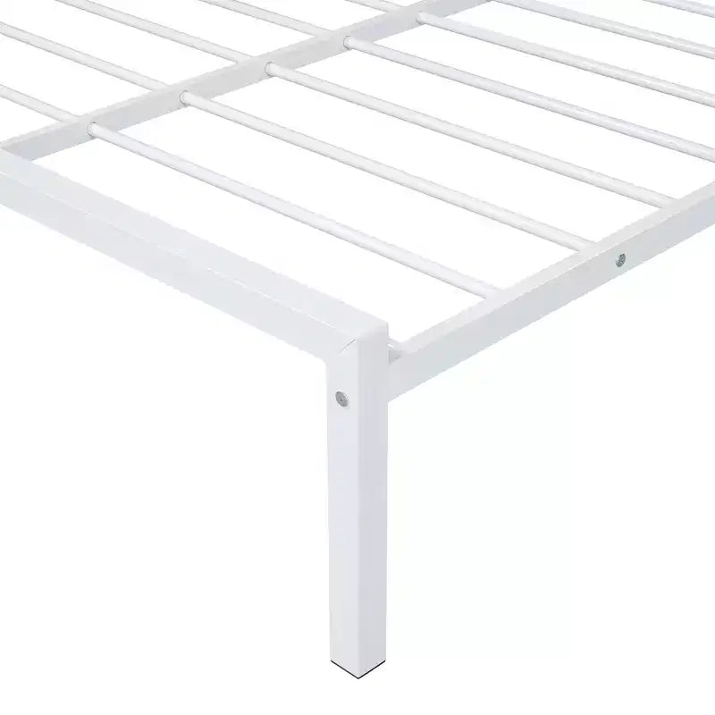 Bellemave Full Bed for Kids, Metal Full Bed with Drawer for Boys, girs, Full Bed Frame with House-Shaped Headboard, Full Size House Bed, White