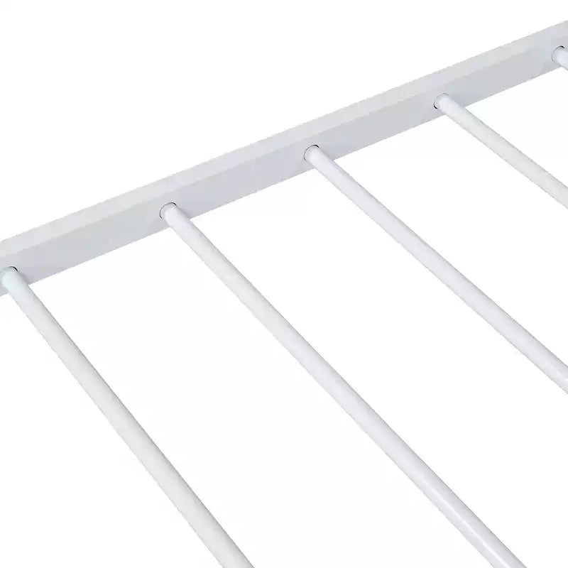 Bellemave Full Bed for Kids, Metal Full Bed with Drawer for Boys, girs, Full Bed Frame with House-Shaped Headboard, Full Size House Bed, White