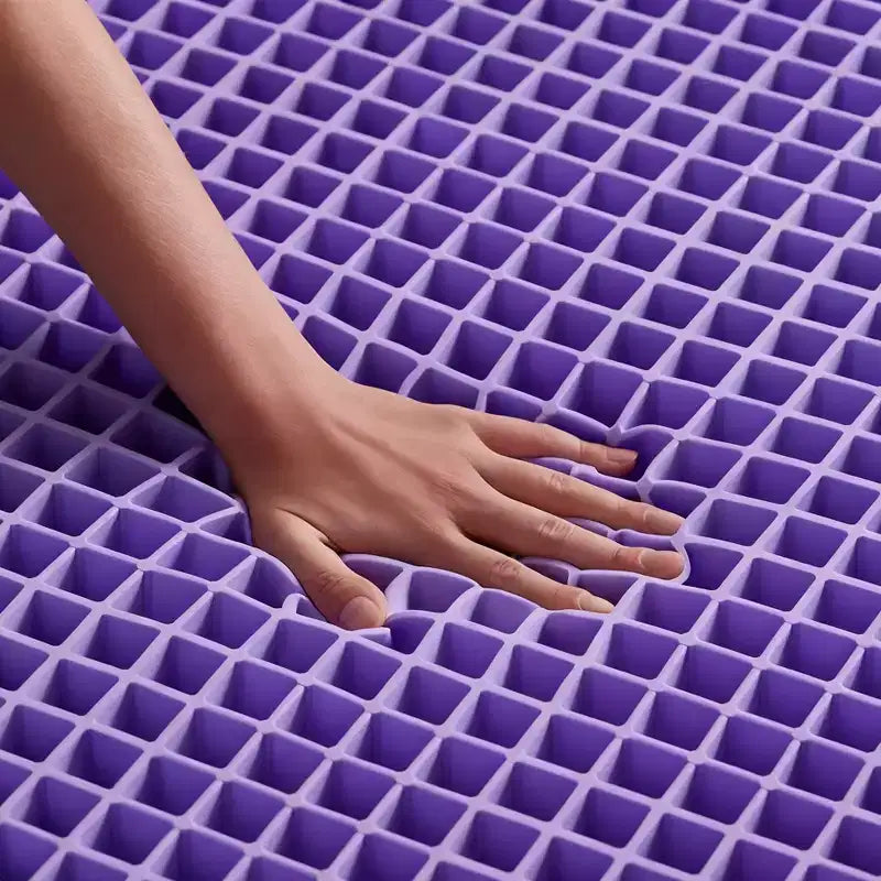 The Purple Mattress 9.25 Medium Gel Foam Mattress with 2 GelFlex Grid, White