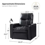 Flora Genuine Leather Recliner|HULALA HOME