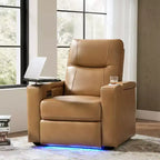Flora Genuine Leather Recliner|HULALA HOME